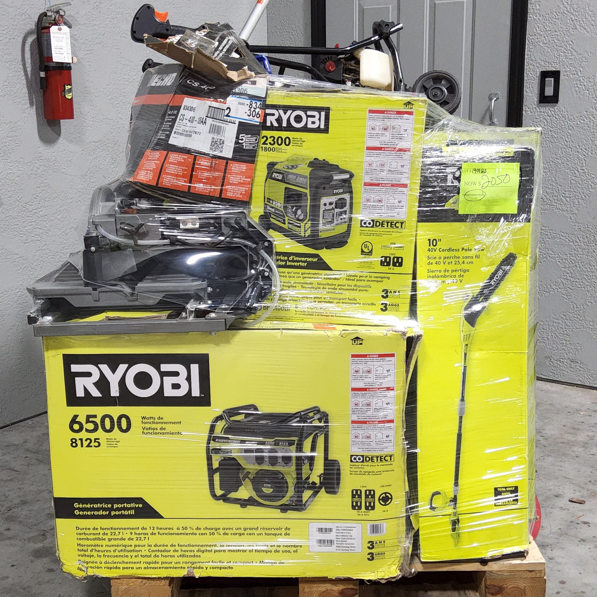 Generators & More Pallet – Lot 190125