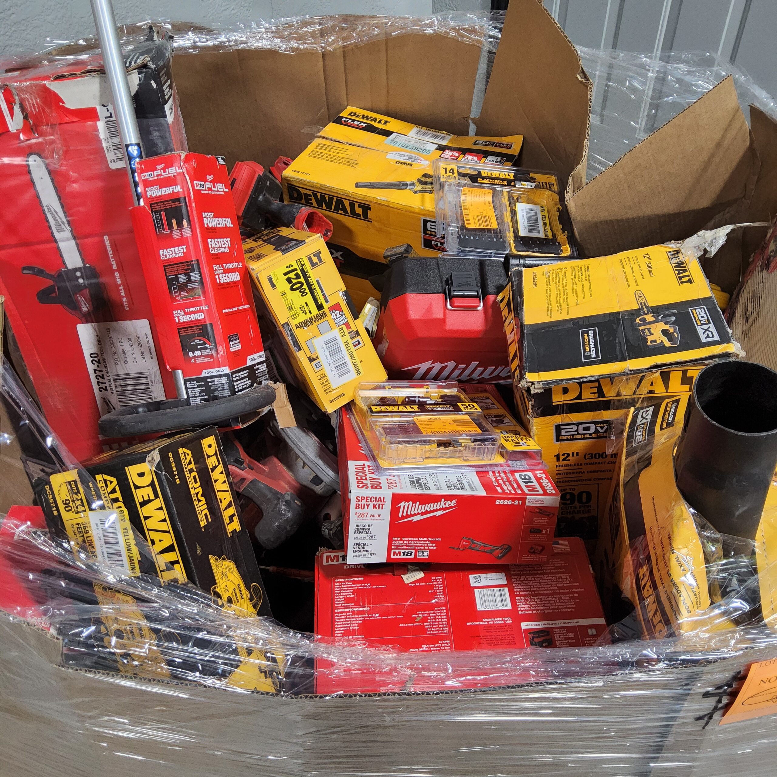 Milwaukee & DeWalt Tool Pallet – Lot 450125