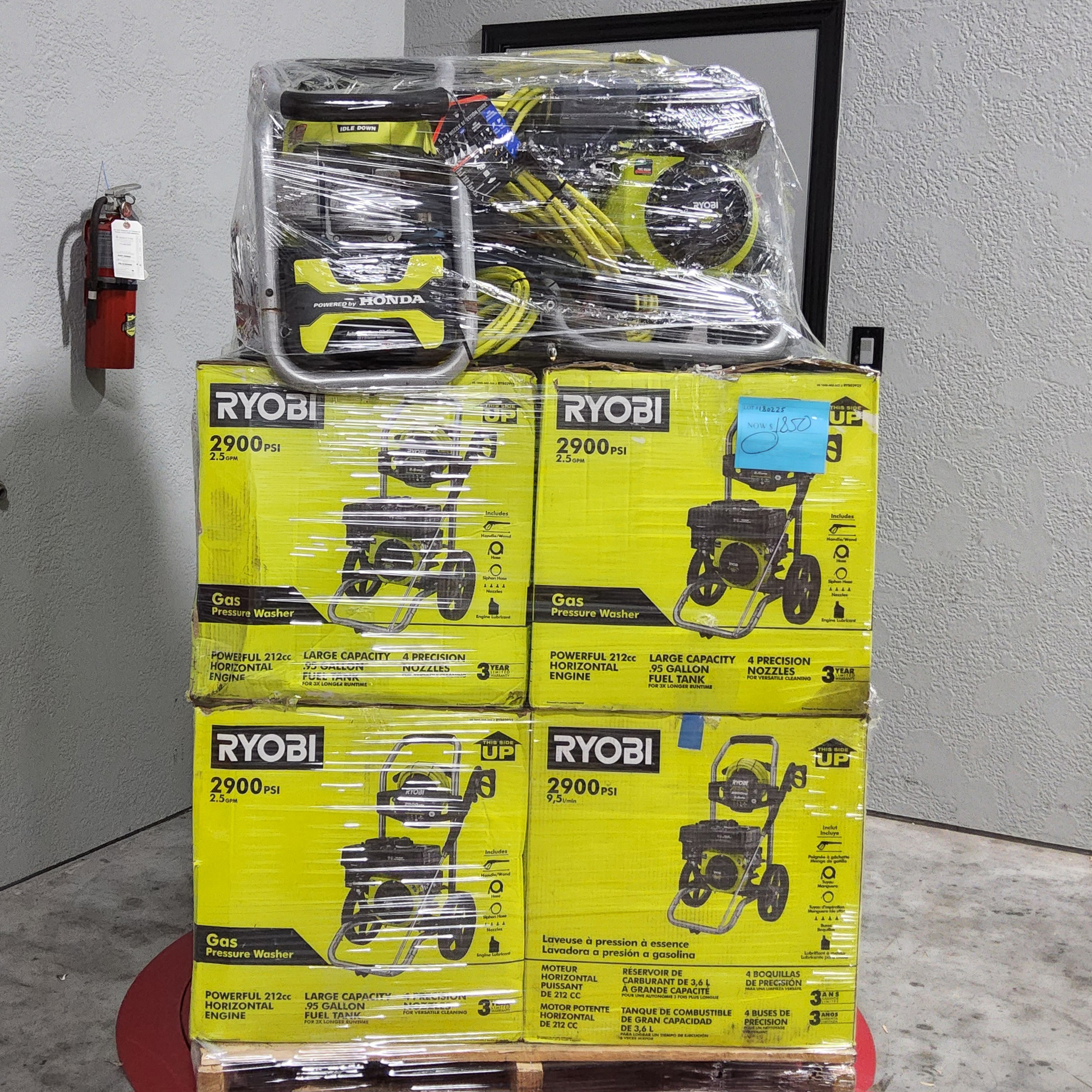 Ryobi Pressure Washer Pallet – Lot 180225
