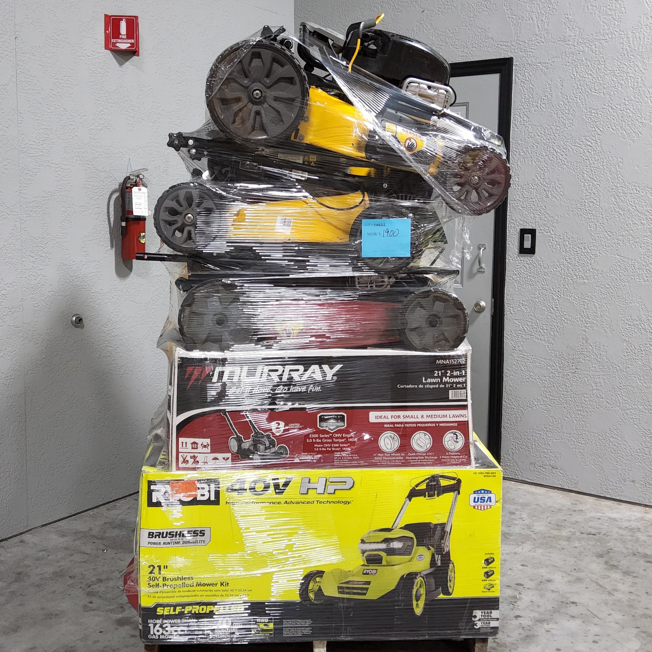 Lawn Mower Pallet – Lot 170225