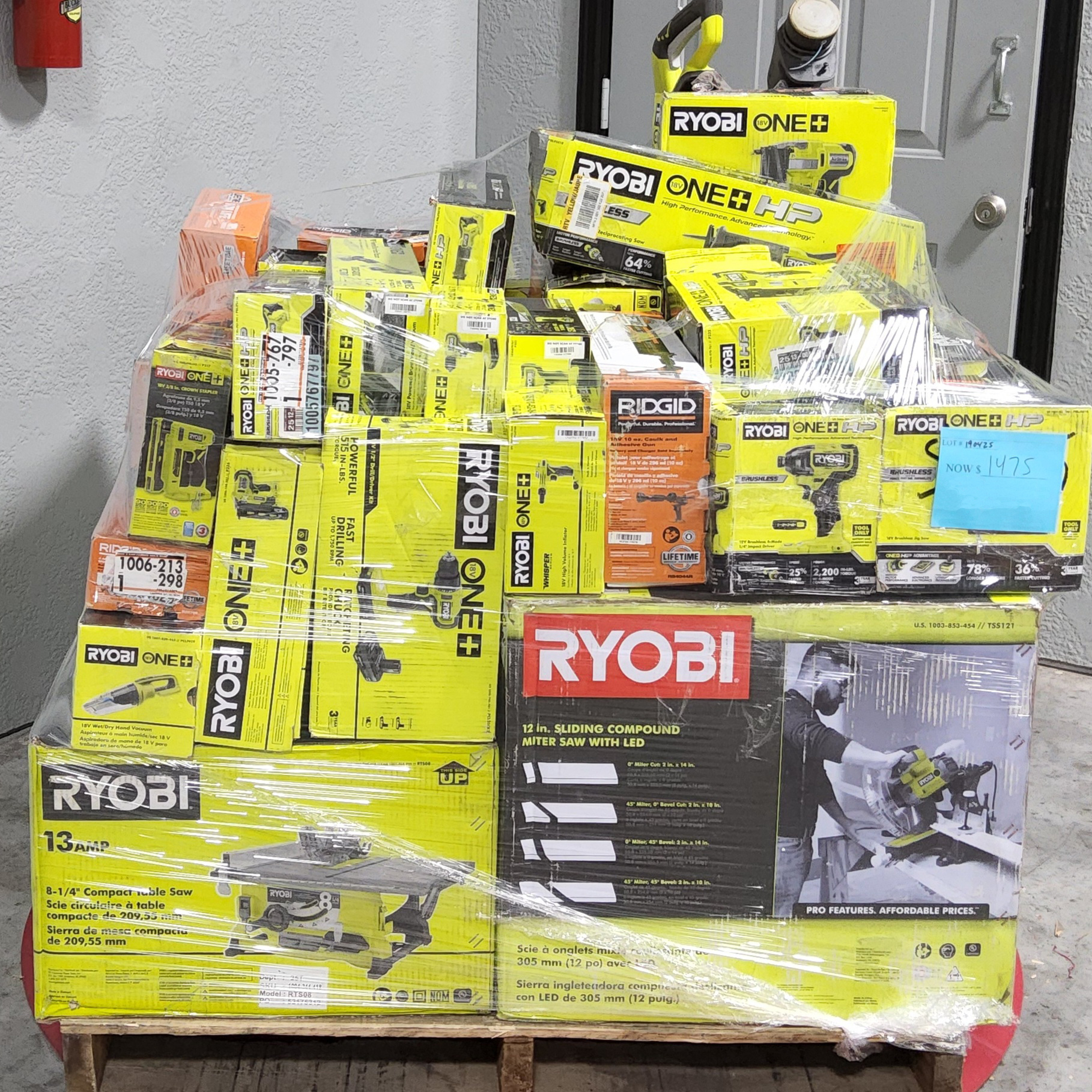 Ryobi Mixed Tool Pallet – Lot 190425