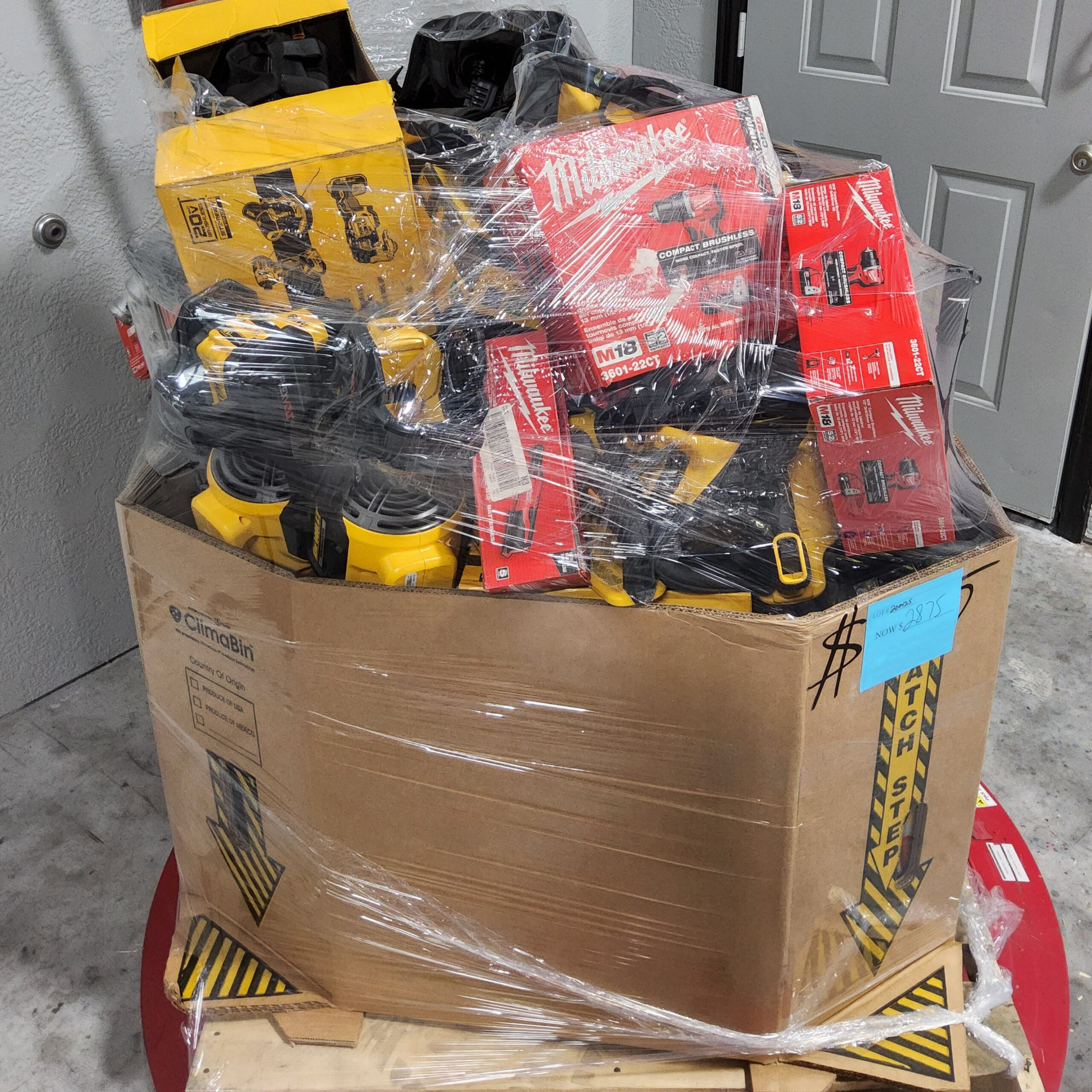 Milwaukee & DeWalt Pallet – Lot 200425