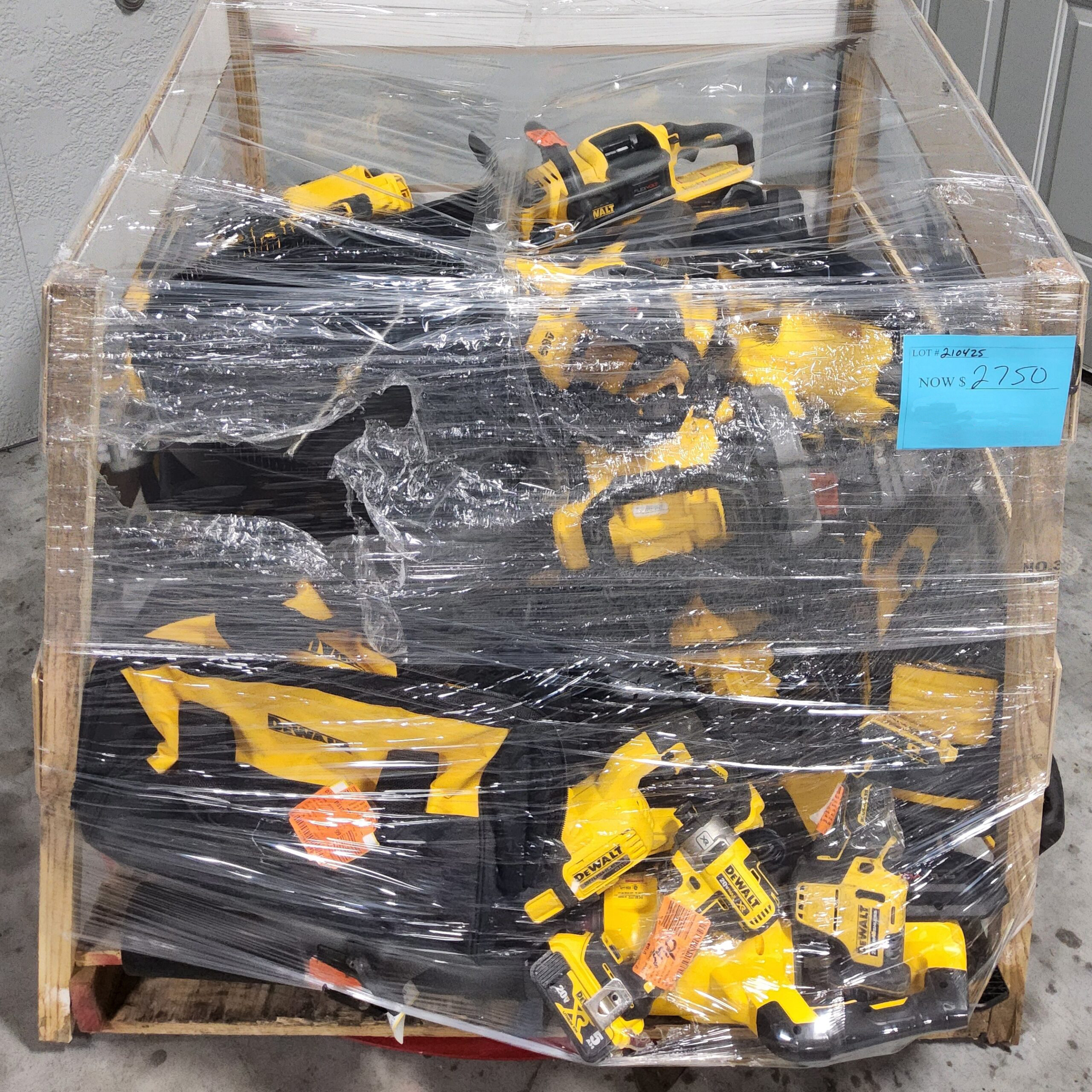 DeWalt Loose Tool Pallet – Lot 210425