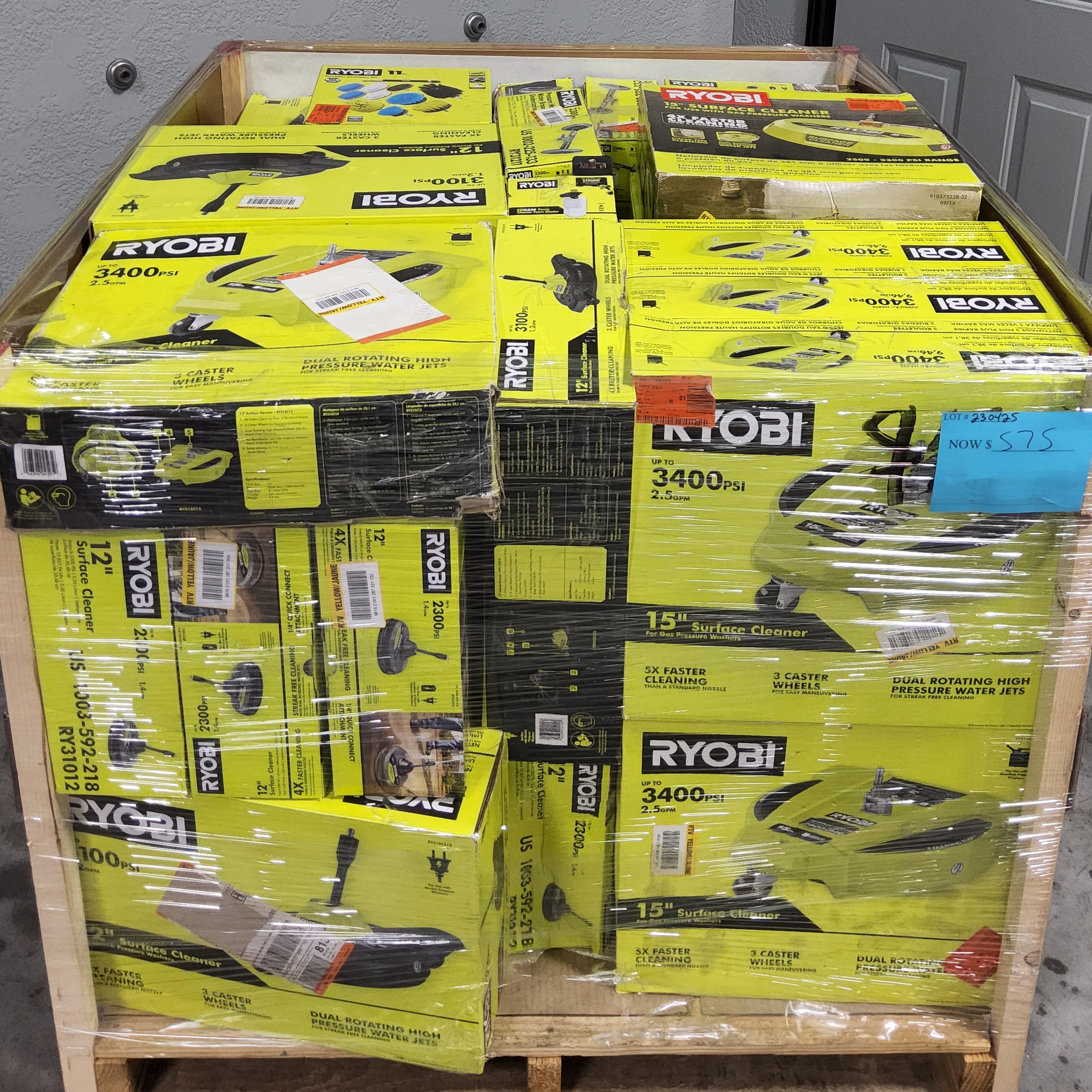 Ryobi Surface Cleaners Pallet – Lot 230425