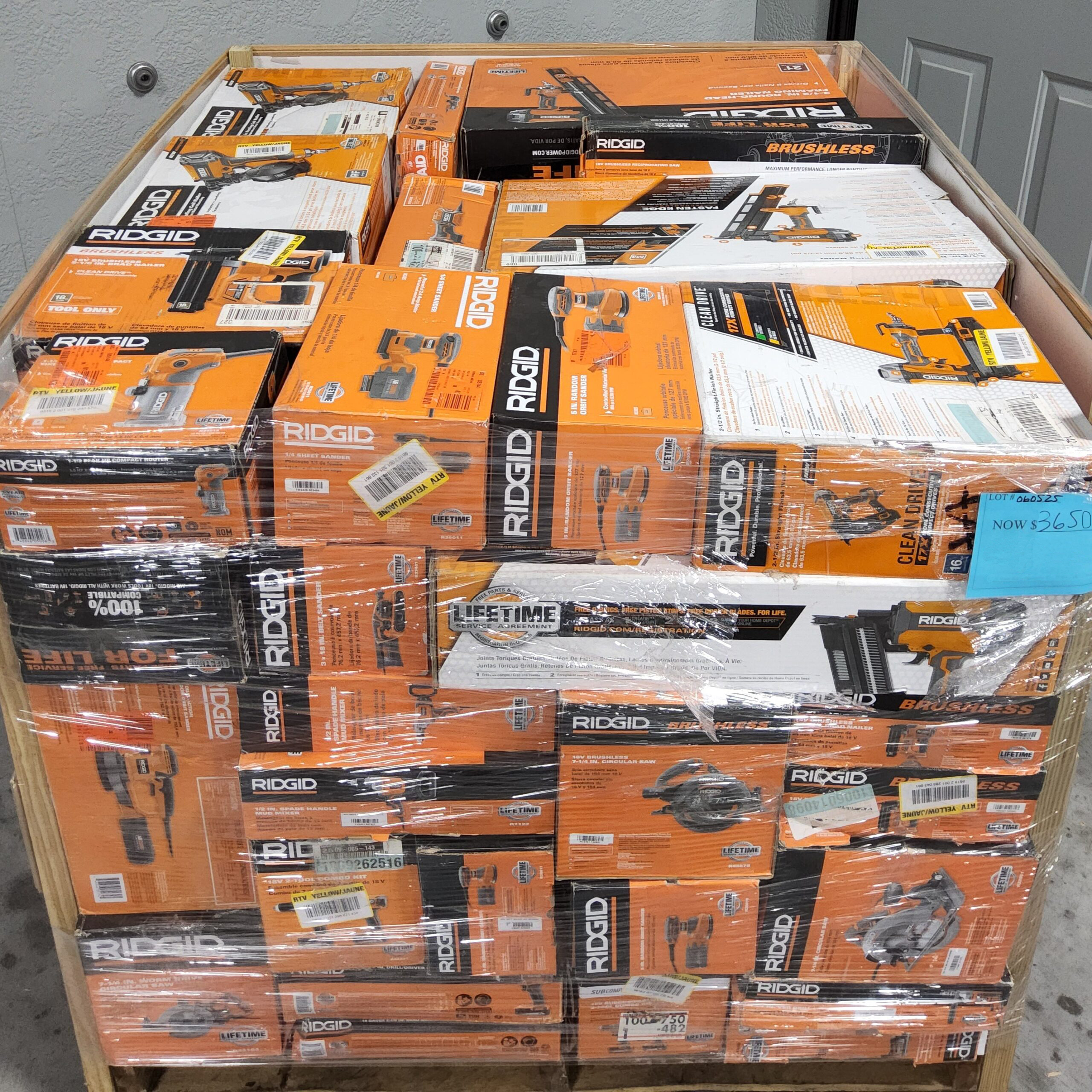 Ridgid Tool Pallet – Lot 060525