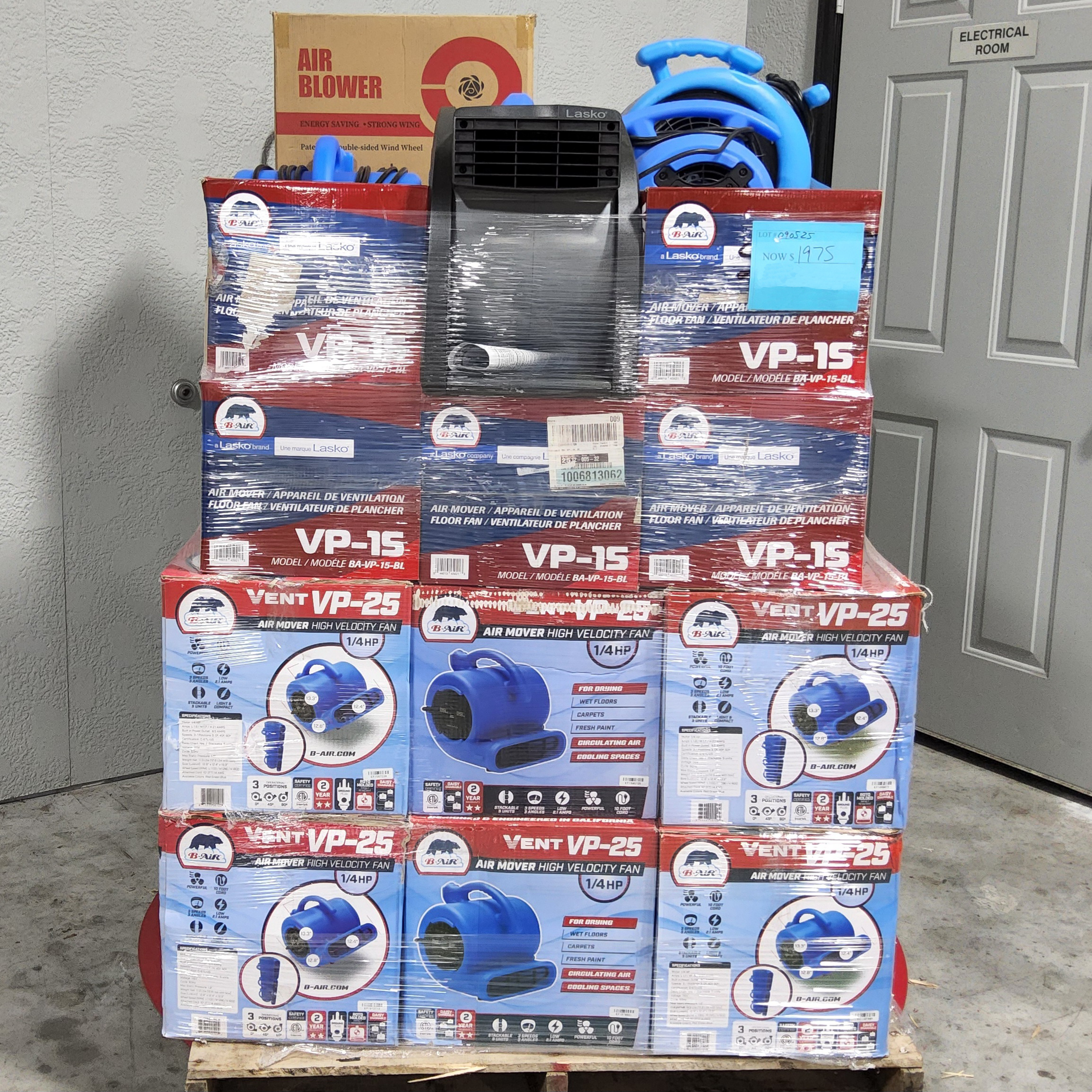 Air Mover Fans Pallet – Lot 090525